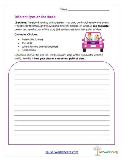 Point of View Rewrite Worksheet