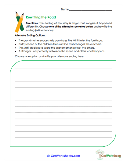 Alternate Ending Worksheet