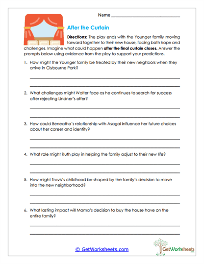 After the Curtain Worksheet