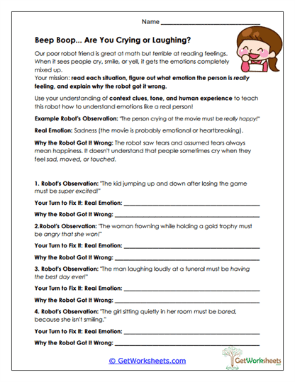 Emotion Fixer Worksheet