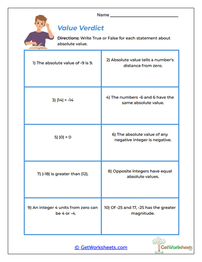 Value Verdict Worksheet
