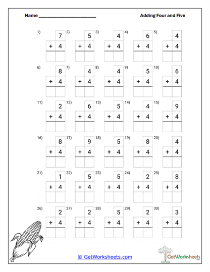 Vertical Set C Worksheet