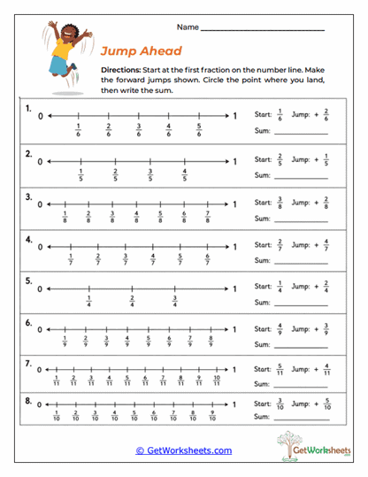 Jump Ahead Worksheet