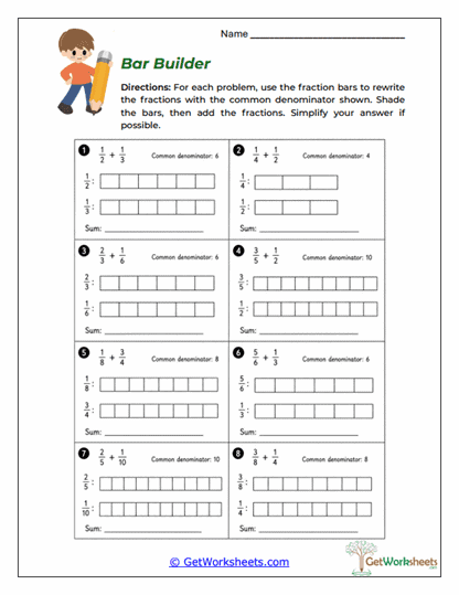 Bar Builder Worksheet