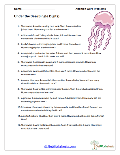 Under the Sea Worksheet