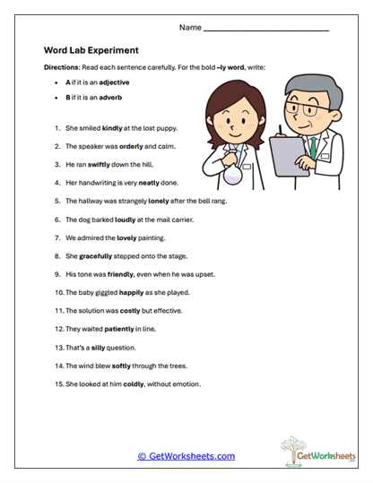 Word Lab Experiment Worksheet