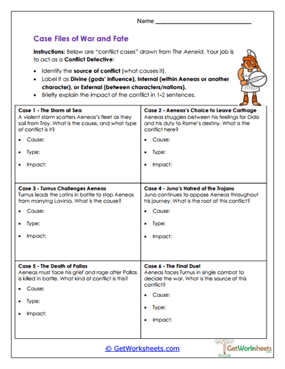 Conflict Detective Worksheet