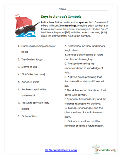 Symbol Match Worksheet