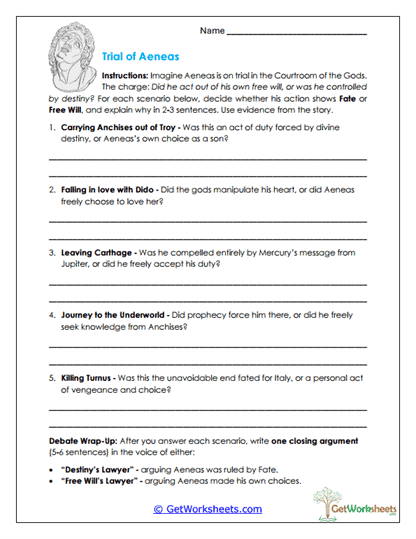Fate on Trial Worksheet
