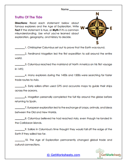 Exploration Opinion Writing Worksheet