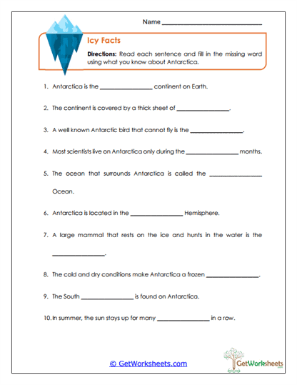 Chill Check Worksheet