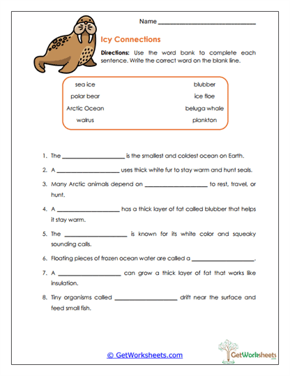 Polar Links Worksheet