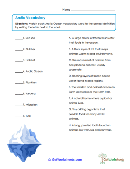 Frosty Words Worksheet