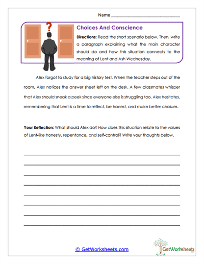 Choices and Conscience Worksheet