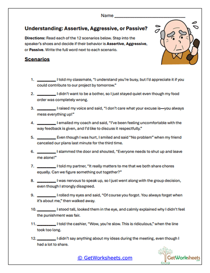 Communication Styles Worksheet