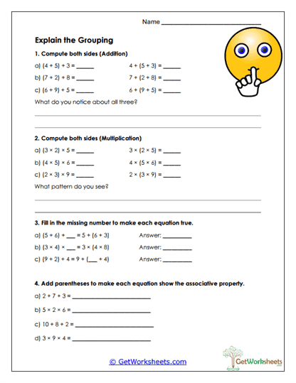 Explain the Grouping Worksheet