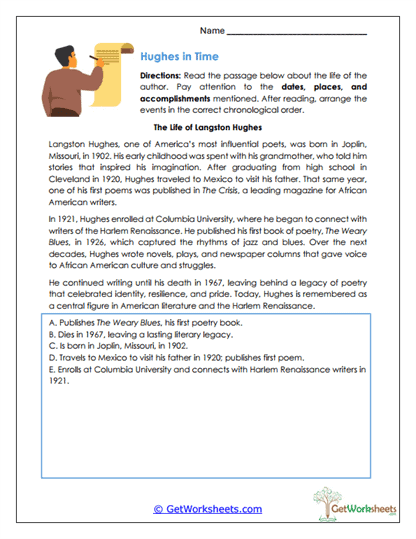 Hughes Timeline Worksheet