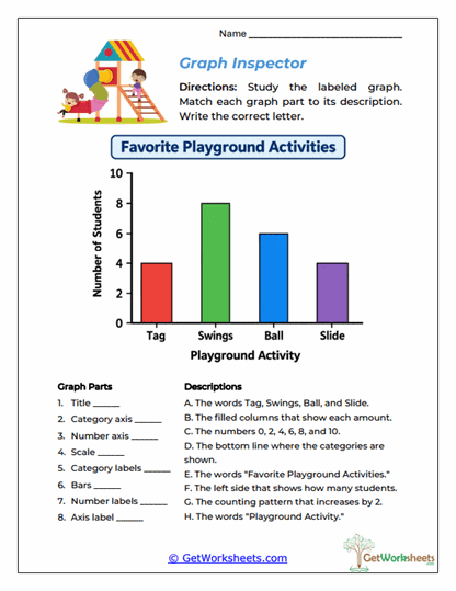 Bar Graph Parts Inspector Worksheet