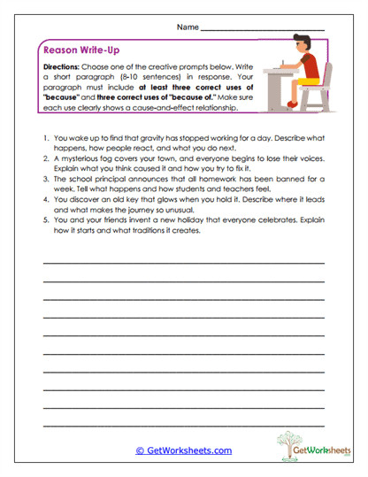 Reason Write-Up Worksheet