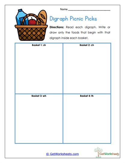 Picnic Picks Worksheet