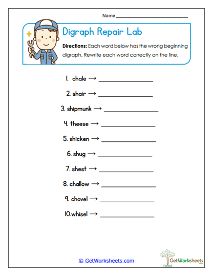 Repair Lab Worksheet