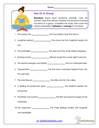 Two or a Group Worksheet