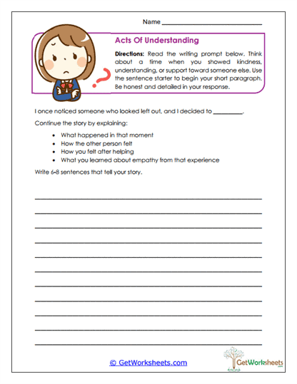 Acts of Understanding Worksheet