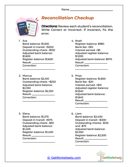 Reconciliation Repair Workshop Worksheet