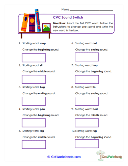 Sound Switch Worksheet