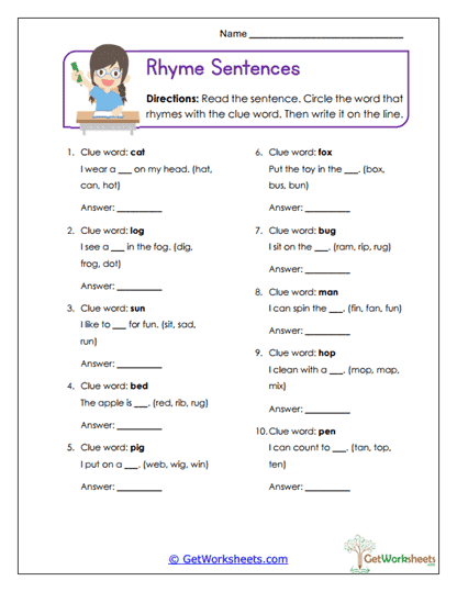 Spin & Choose Worksheet