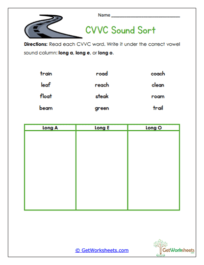 Sound Sort Worksheet