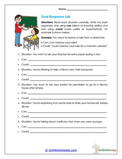 Dual Response Lab Worksheet