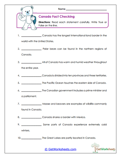 Fact Check Worksheet