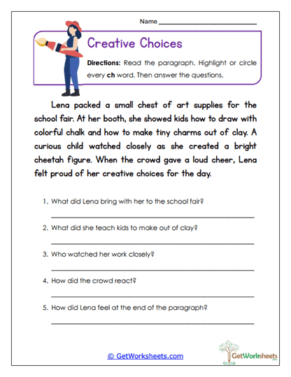 Creative Choices Worksheet