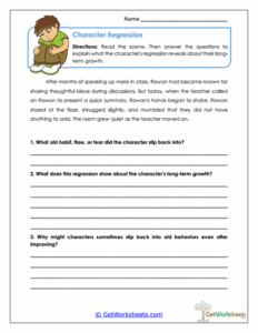 Character Development Worksheets - GetWorksheets.com