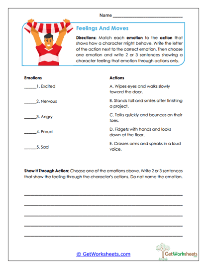 Emotion to Action Worksheet