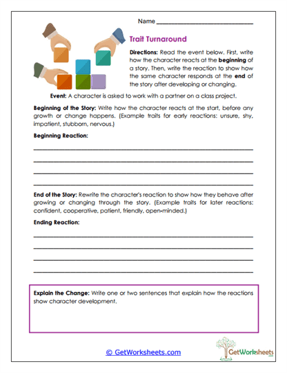 Trait Turnaround Worksheet