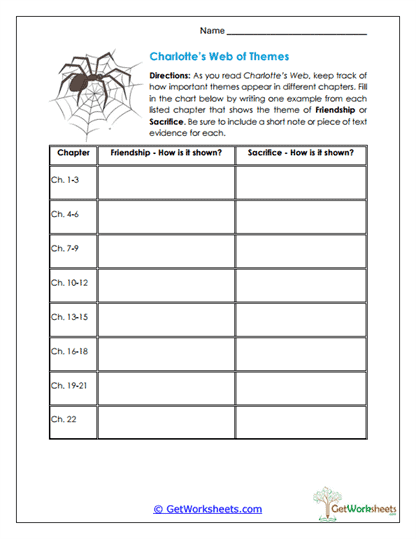 Theme Tracking Worksheet