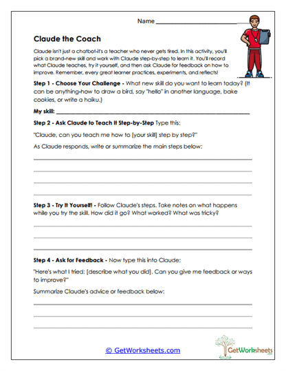 Claude the Coach Worksheet