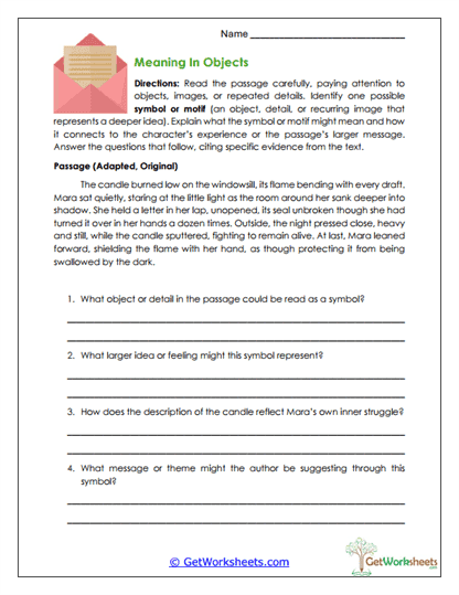 Symbol and Motif Finder Worksheet