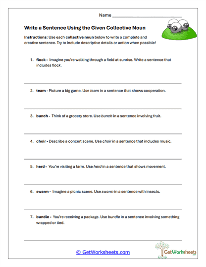 Write with Collectives Worksheet