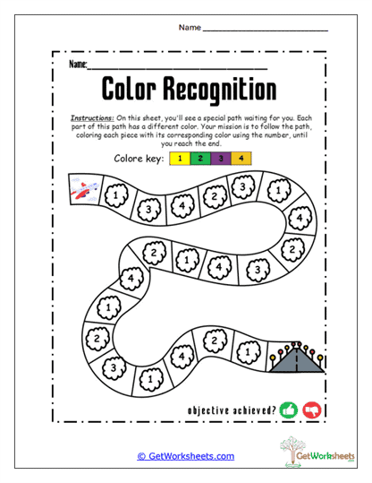 Color Recognition Worksheet Collection