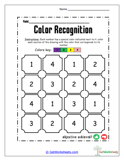 Color Tiles Worksheet