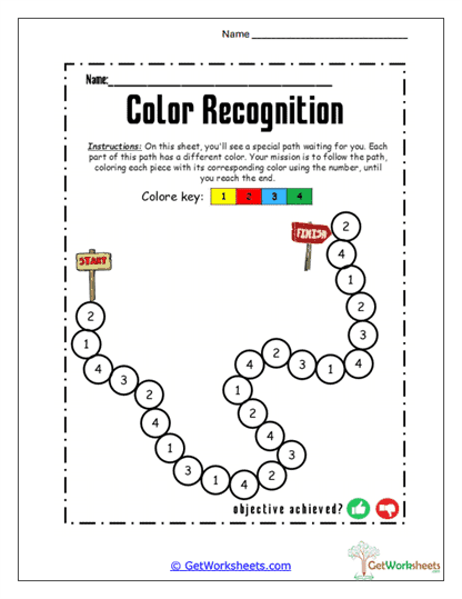 Color Garden Worksheet