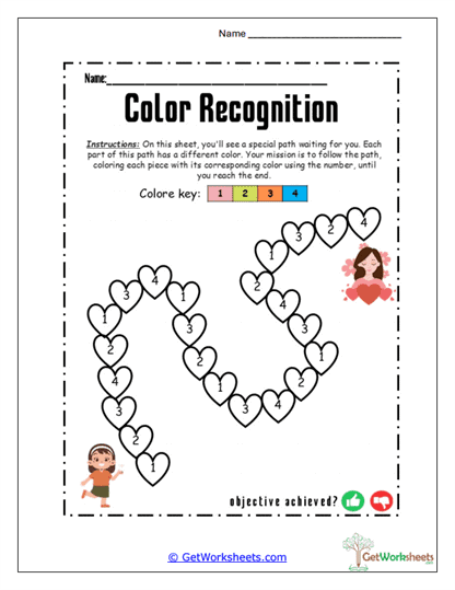 Color Balloons Worksheet