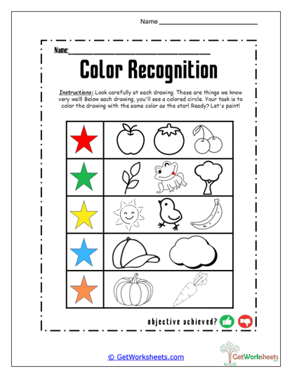 Color Friends Worksheet