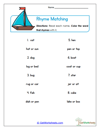 Word Pickers Worksheet