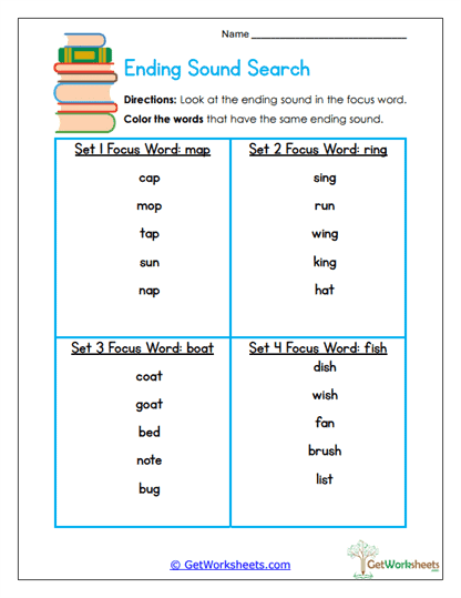 Ending Search Worksheet