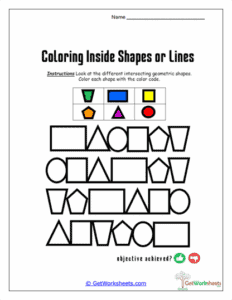 Shape Patterning Worksheet - Geometry & Visual Scanning