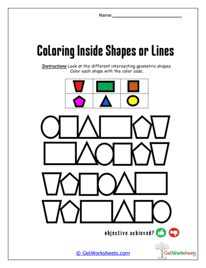 Advanced Shape Sorting Worksheet